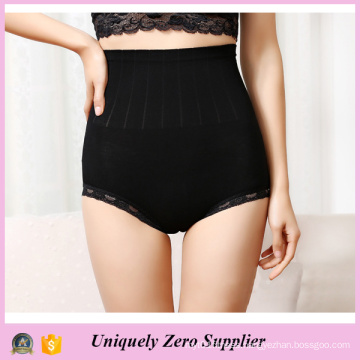 2016 Hot Selling Women High Waist Butt Lift Pant with Lace Hem Underwear